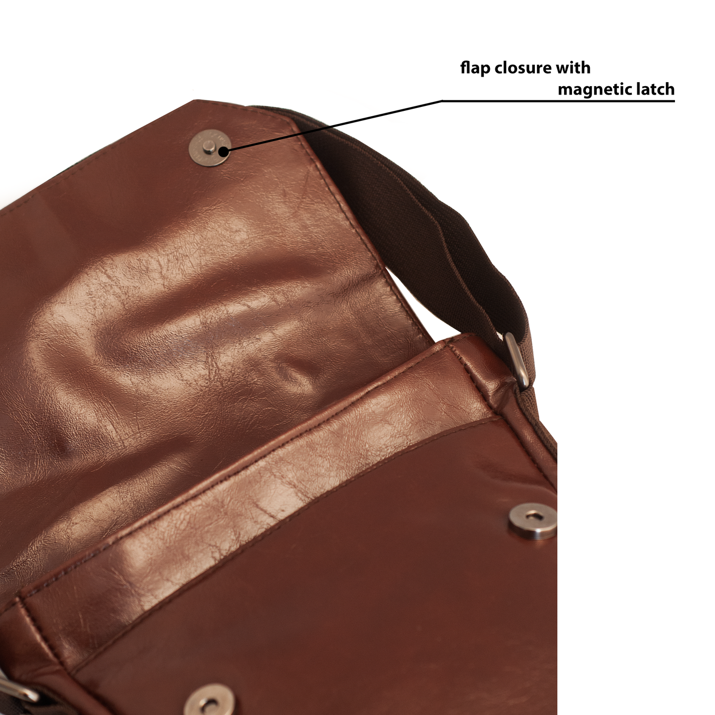 Premium Vegan Leather Messenger Bag for Men – Stylish Crossbody Shoulder Bag with Multiple Pockets & Adjustable Strap