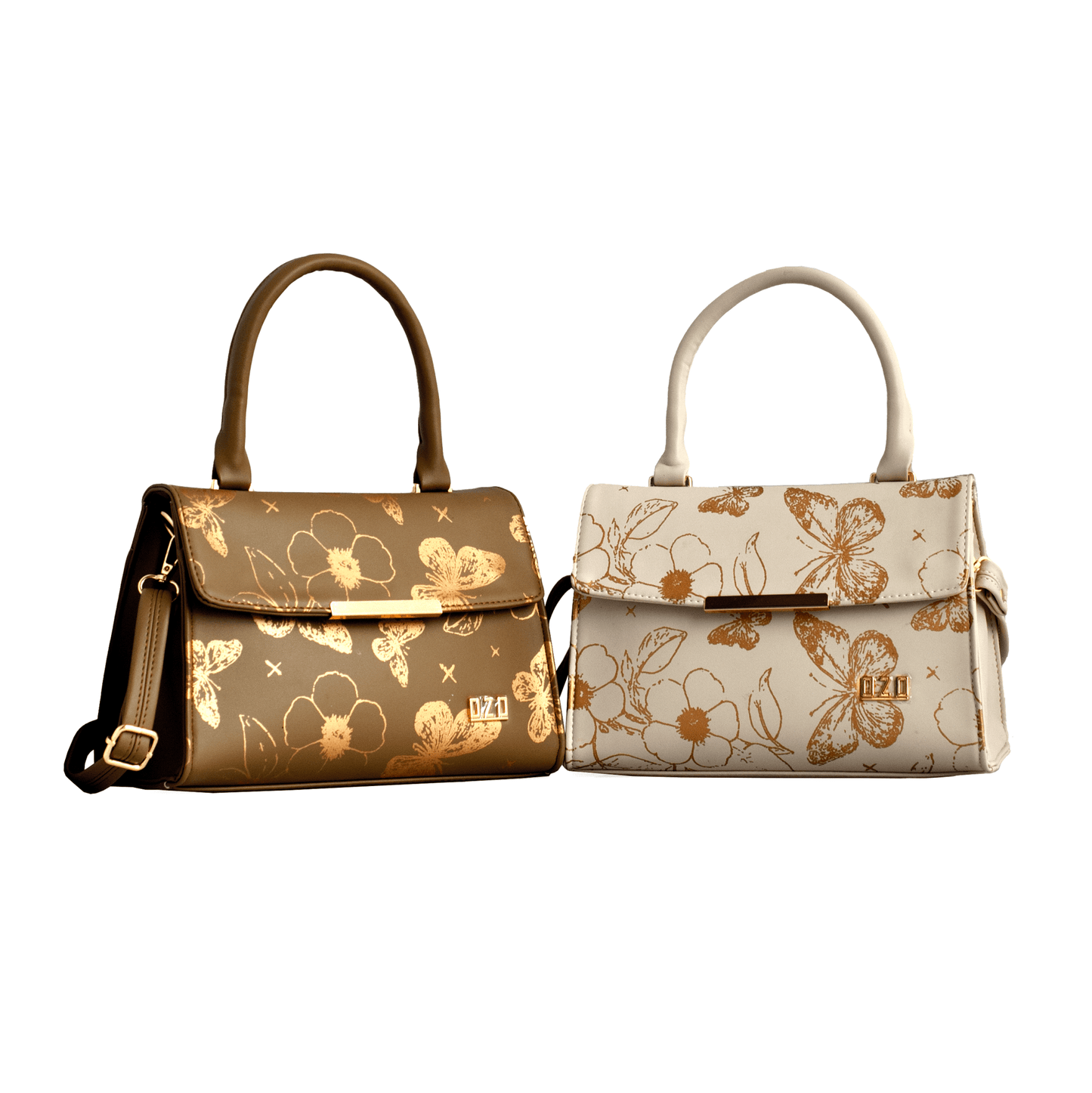 OZO Golden Bloom Vegan Leather Sling Bag - OZO Bags