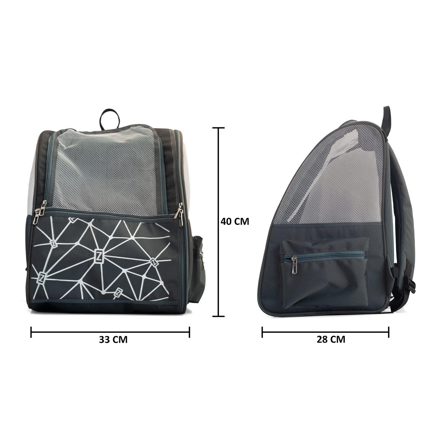 Premium Pet Carrier Backpack for Dogs & Cats – Breathable Mesh Design, Adjustable Straps & Zip Pockets | Travel-Friendly Pet Bag