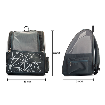 Premium Pet Carrier Backpack for Dogs & Cats – Breathable Mesh Design, Adjustable Straps & Zip Pockets | Travel-Friendly Pet Bag