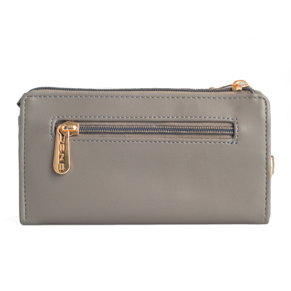 OZO Vegan Leather Women’s Wallet – Stylish Zip-Around Clutch with Multiple Card Slots & Coin Pocket