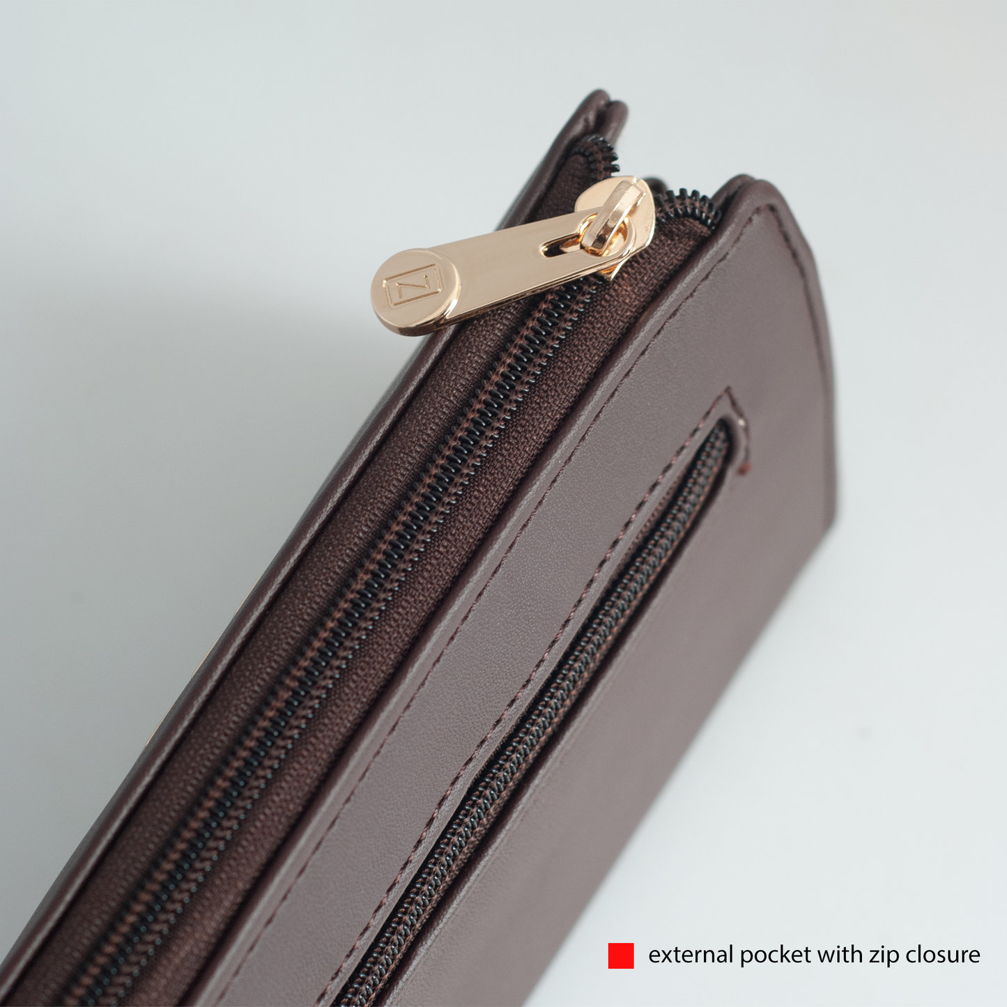 OZO Vegan Leather Women’s Wallet – Stylish Zip-Around Clutch with Multiple Card Slots & Coin Pocket