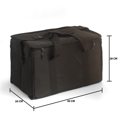 Durable and Spacious Food Delivery Bag with Insulated Compartments and Adjustable Straps – Ideal for Bike and Car Couriers