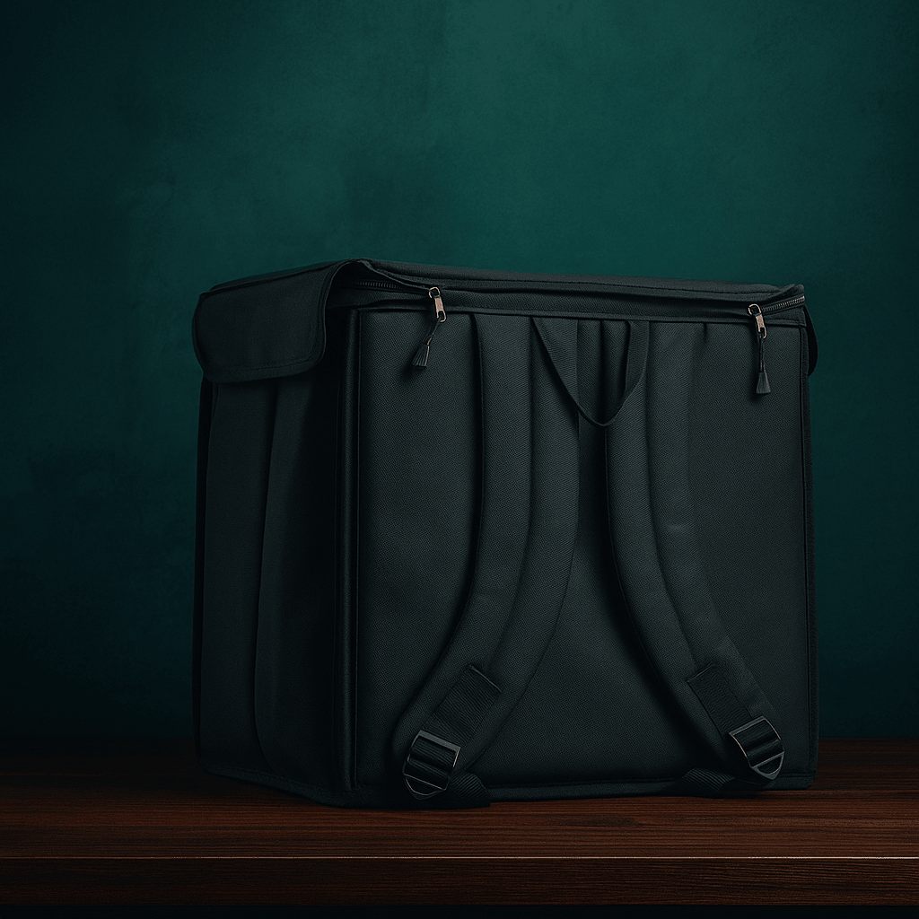 46L Premium Insulated Food Delivery Bag | Waterproof, Nylon Lining | Backpack & Handle Design for Restaurant, Swiggy, Zomato, and Grocery Deliveries - OZO Bags