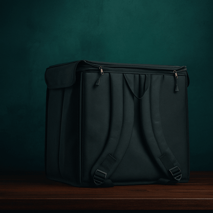 46L Premium Insulated Food Delivery Bag | Waterproof, Nylon Lining | Backpack & Handle Design for Restaurant, Swiggy, Zomato, and Grocery Deliveries - OZO Bags