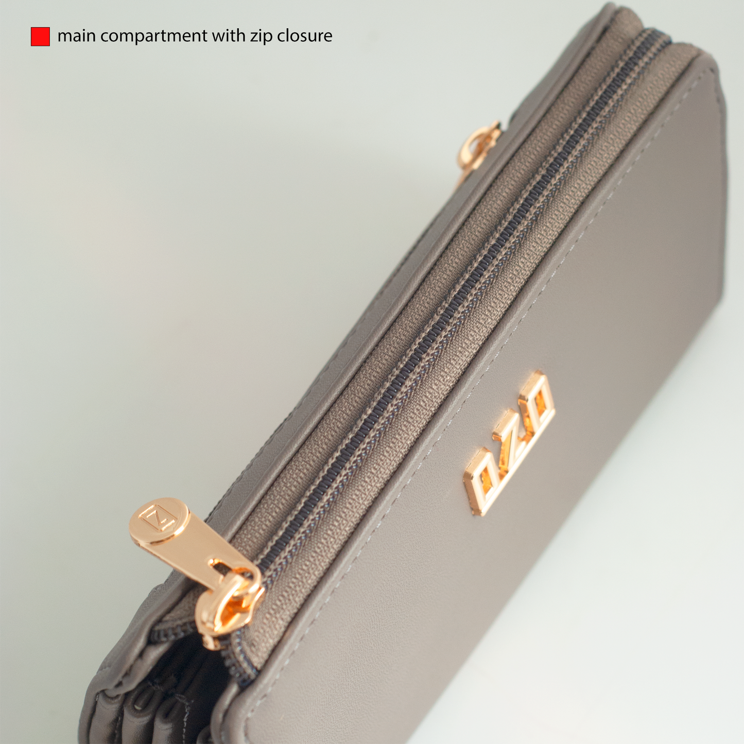 OZO Vegan Leather Women’s Wallet – Stylish Zip-Around Clutch with Multiple Card Slots & Coin Pocket