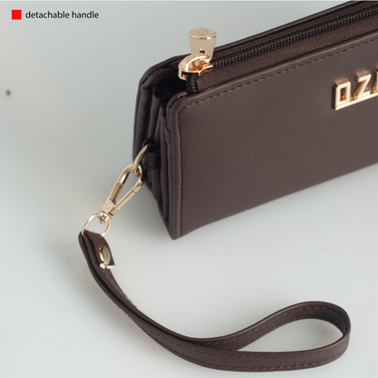 OZO Vegan Leather Women’s Wallet – Stylish Zip-Around Clutch with Multiple Card Slots & Coin Pocket