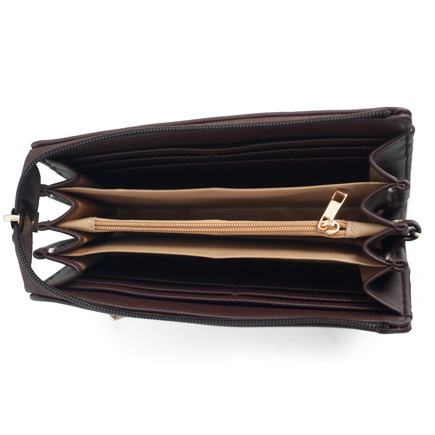 OZO Vegan Leather Women’s Wallet – Stylish Zip-Around Clutch with Multiple Card Slots & Coin Pocket