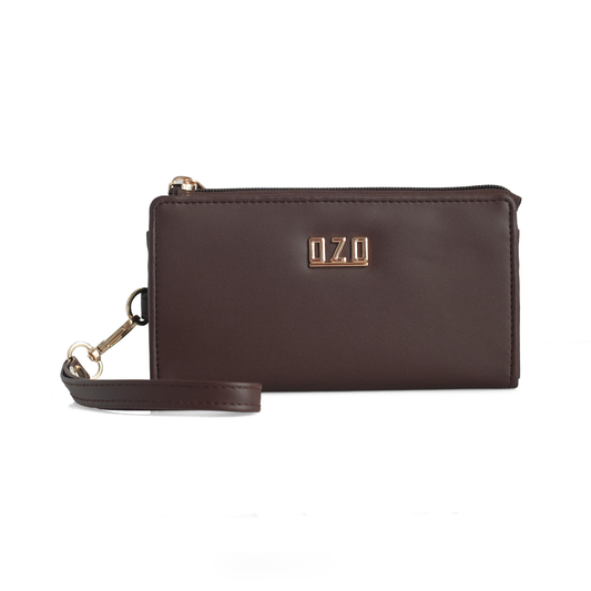 OZO Vegan Leather Women’s Wallet – Stylish Zip-Around Clutch with Multiple Card Slots & Coin Pocket