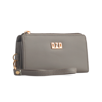 OZO Vegan Leather Women’s Wallet – Stylish Zip-Around Clutch with Multiple Card Slots & Coin Pocket