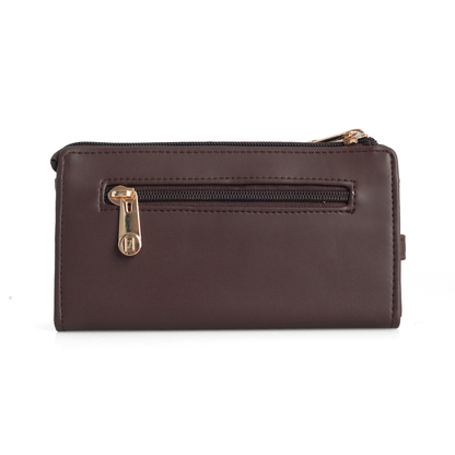 OZO Vegan Leather Women’s Wallet – Stylish Zip-Around Clutch with Multiple Card Slots & Coin Pocket