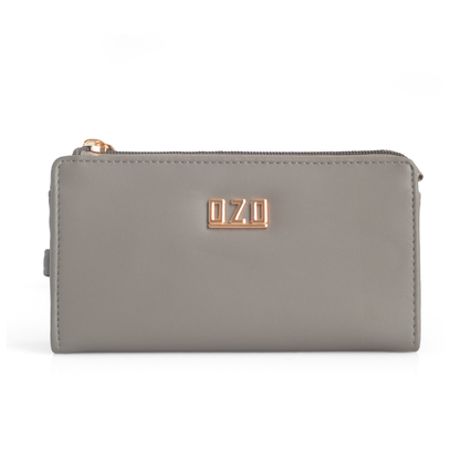 OZO Vegan Leather Women’s Wallet – Stylish Zip-Around Clutch with Multiple Card Slots & Coin Pocket