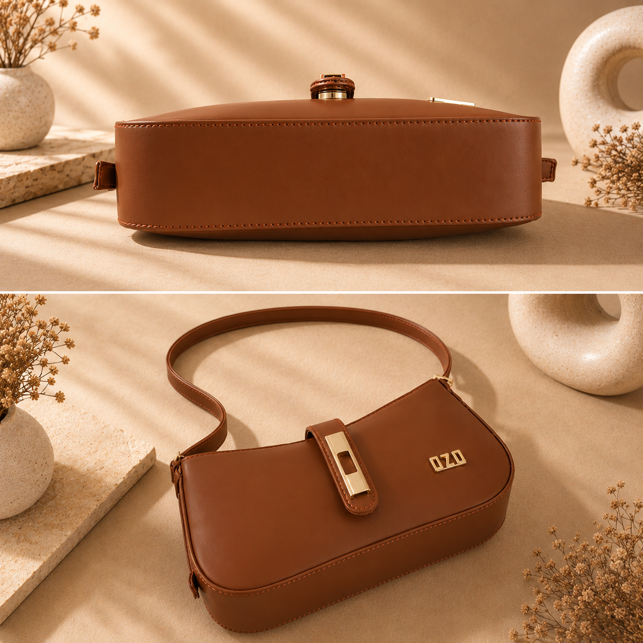 OZO Velora Premium Vegan Leather Sling Bag for Women