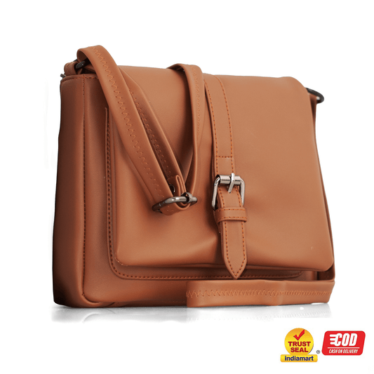 Compact Vegan Leather Sling Bag with Adjustable Strap and Multiple Compartments – Stylish Crossbody Bag for Everyday Use - OZO Bags