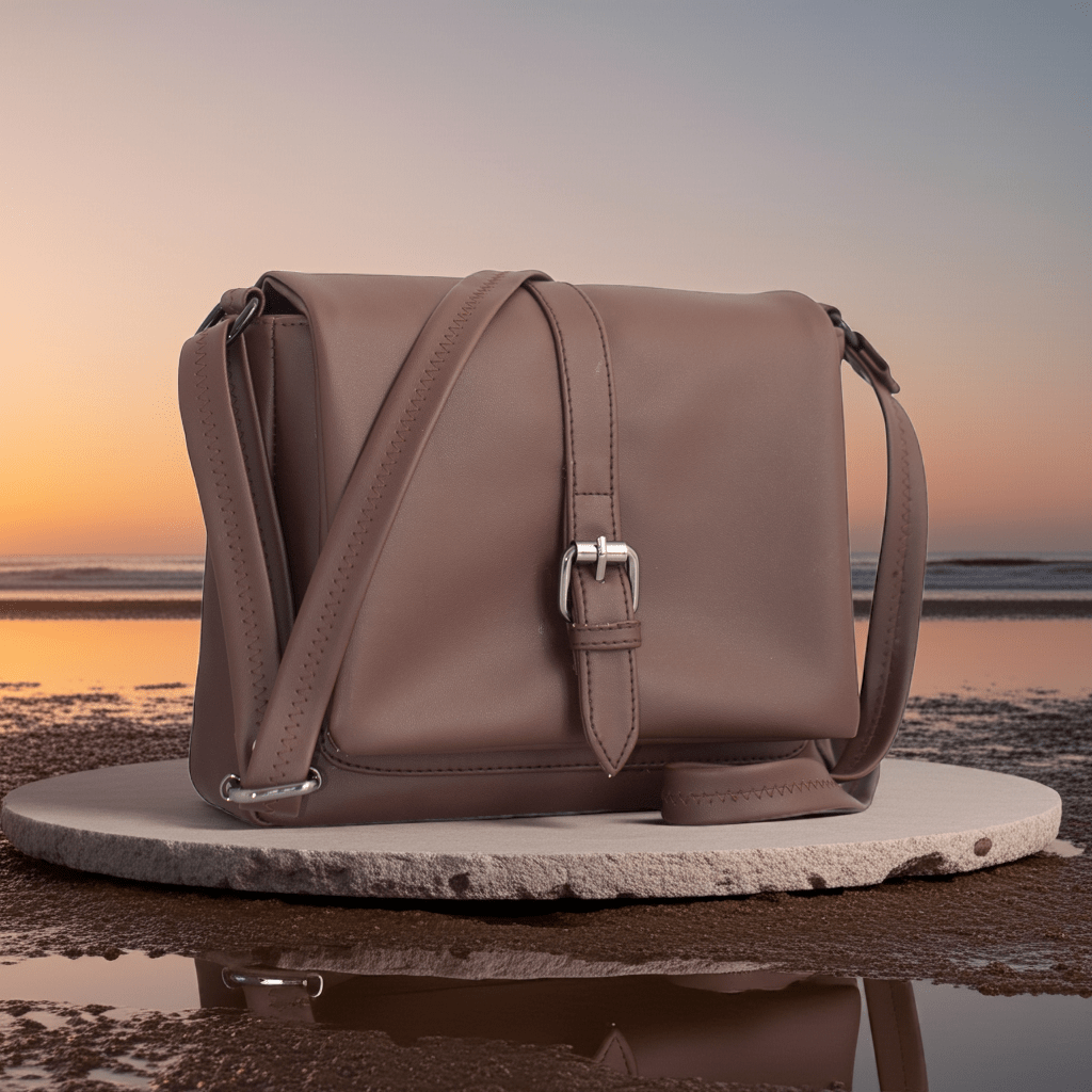 Compact Vegan Leather Sling Bag with Adjustable Strap and Multiple Compartments – Stylish Crossbody Bag for Everyday Use - OZO Bags