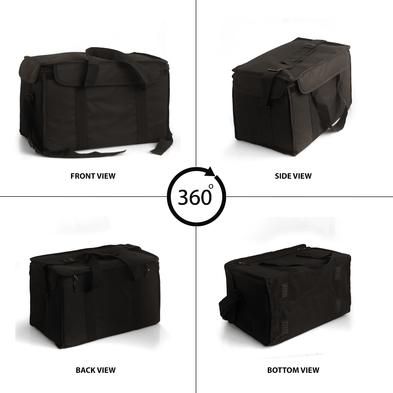 Durable and Spacious Food Delivery Bag with Insulated Compartments and Adjustable Straps – Ideal for Bike and Car Couriers - OZO Bags