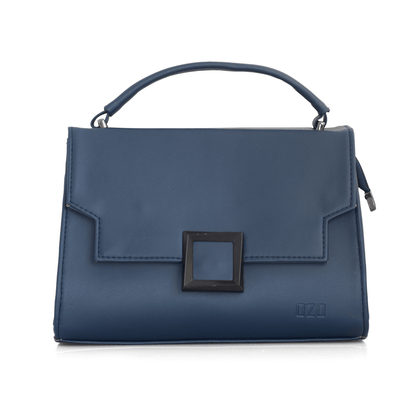 Elegant Blue Handbag for Women – Stylish Shoulder & Crossbody Bag with Magnetic Flap & Zip Compartments - OZO Bags