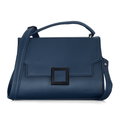 Elegant Blue Handbag for Women – Stylish Shoulder & Crossbody Bag with Magnetic Flap & Zip Compartments - OZO Bags