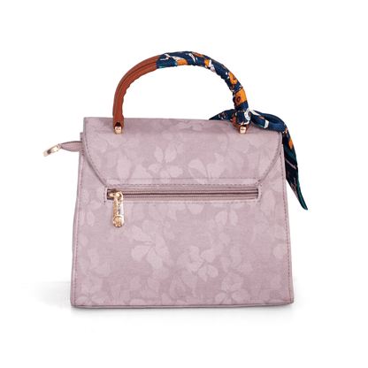 Elegant Pink Women’s Handbag – Stylish & Compact Shoulder Bag with Adjustable Sling, Multiple Compartments & Metal Studded Base - OZO Bags
