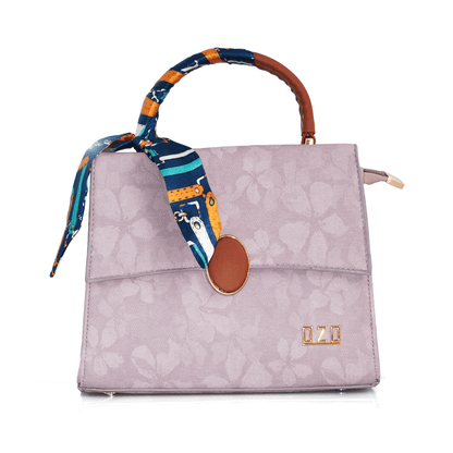 Elegant Pink Women’s Handbag – Stylish & Compact Shoulder Bag with Adjustable Sling, Multiple Compartments & Metal Studded Base - OZO Bags