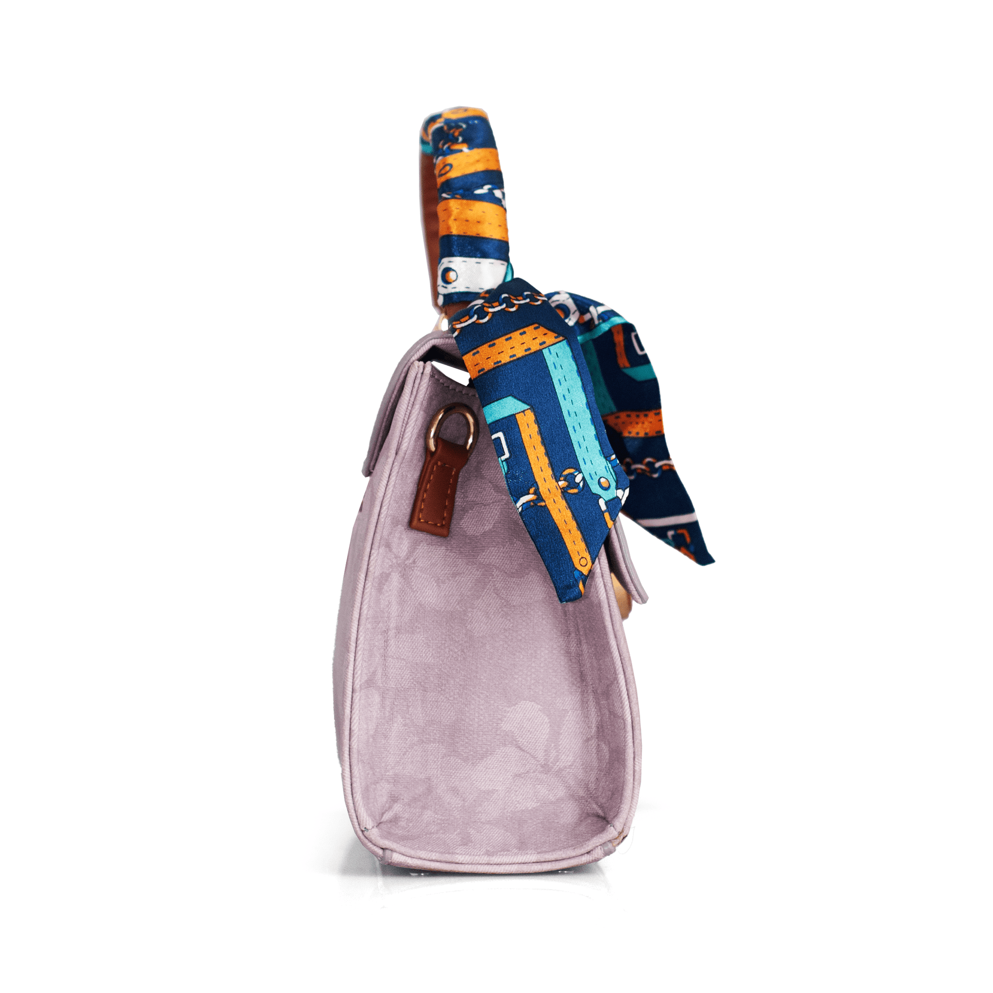 Elegant Pink Women’s Handbag – Stylish & Compact Shoulder Bag with Adjustable Sling, Multiple Compartments & Metal Studded Base - OZO Bags