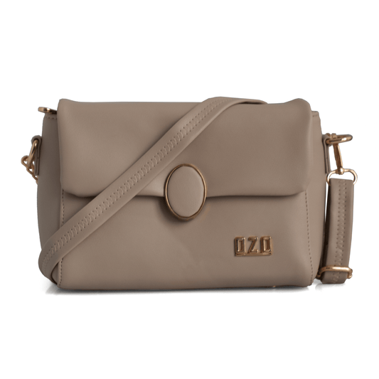 Elegant Vegan Leather Handbag with Gold Chain Strap – Compact, Stylish, and Functional Design for Women - OZO Bags