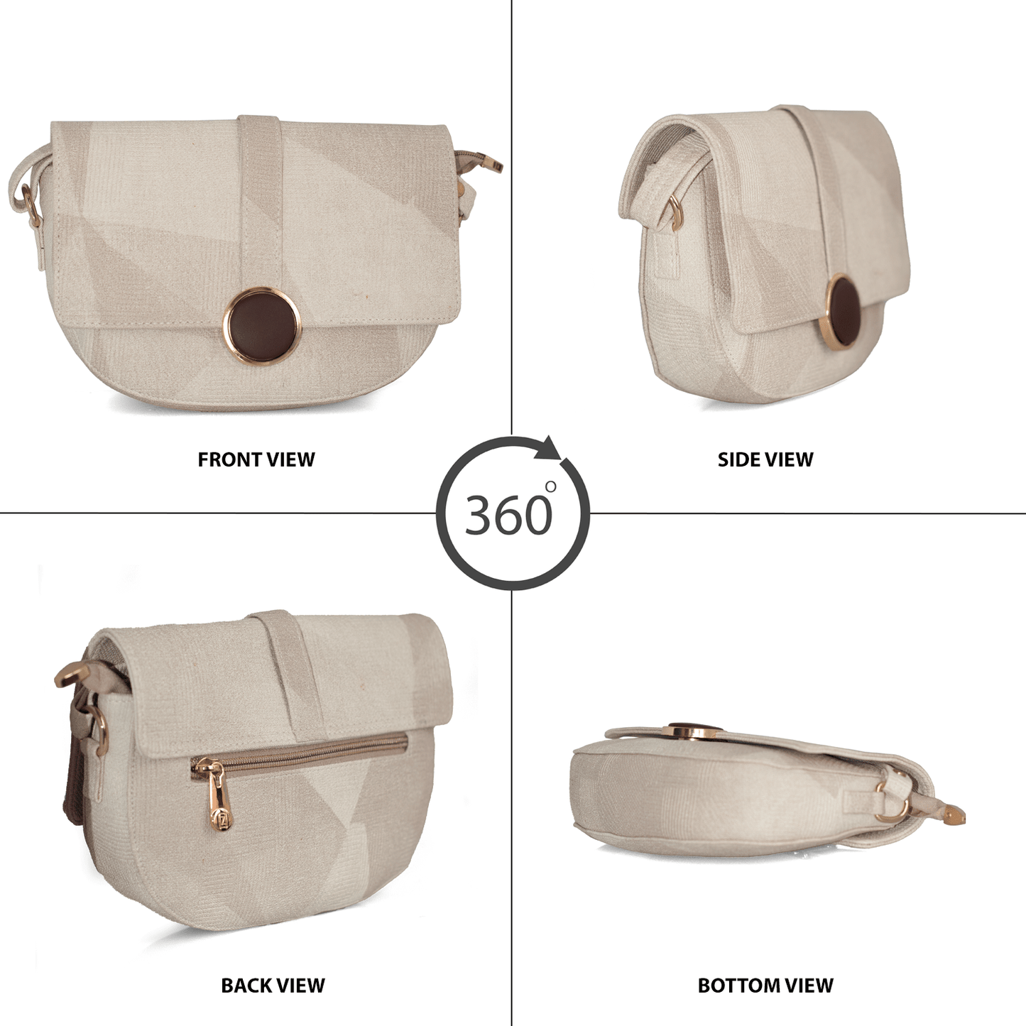 Elegant Vegan Leather Sling Bag for Women with Adjustable Strap and Premium Compartments - OZO Bags