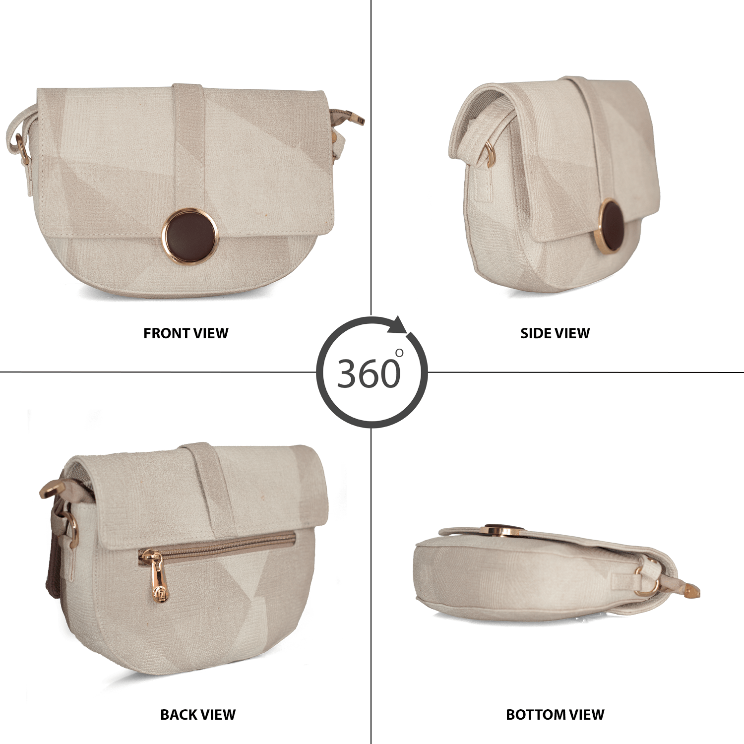 Elegant Vegan Leather Sling Bag for Women with Adjustable Strap and Premium Compartments - OZO Bags