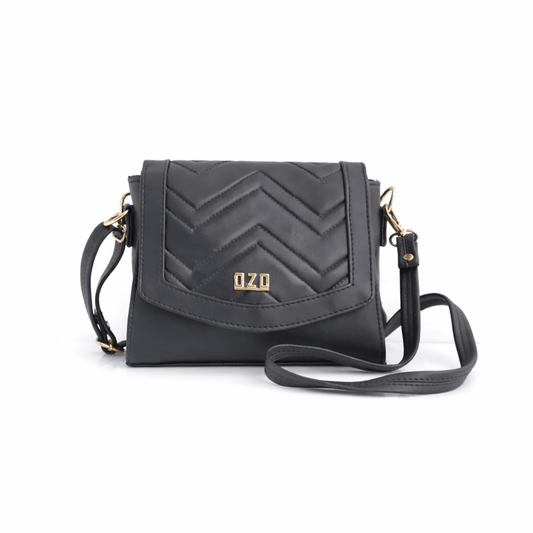 Elegant Vegan Leather Sling Bag for Women with Magnetic Flap & Multiple Zip Pockets | Stylish Everyday Crossbody Bag - OZO Bags