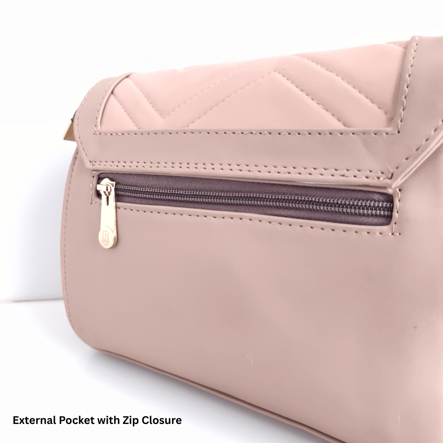 Elegant Vegan Leather Sling Bag for Women with Magnetic Flap & Multiple Zip Pockets | Stylish Everyday Crossbody Bag - OZO Bags