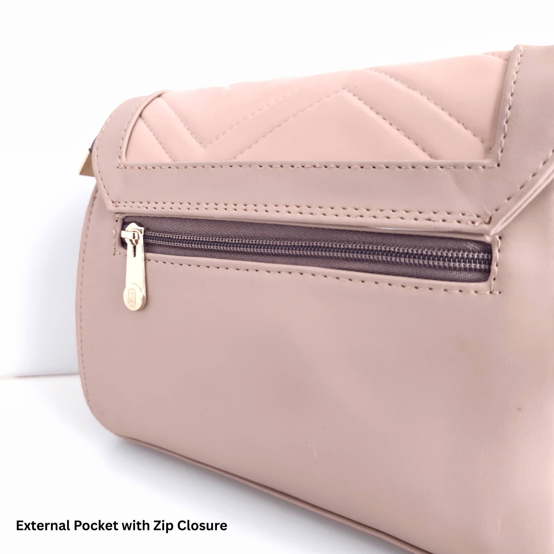 Elegant Vegan Leather Sling Bag for Women with Magnetic Flap & Multiple Zip Pockets | Stylish Everyday Crossbody Bag - OZO Bags
