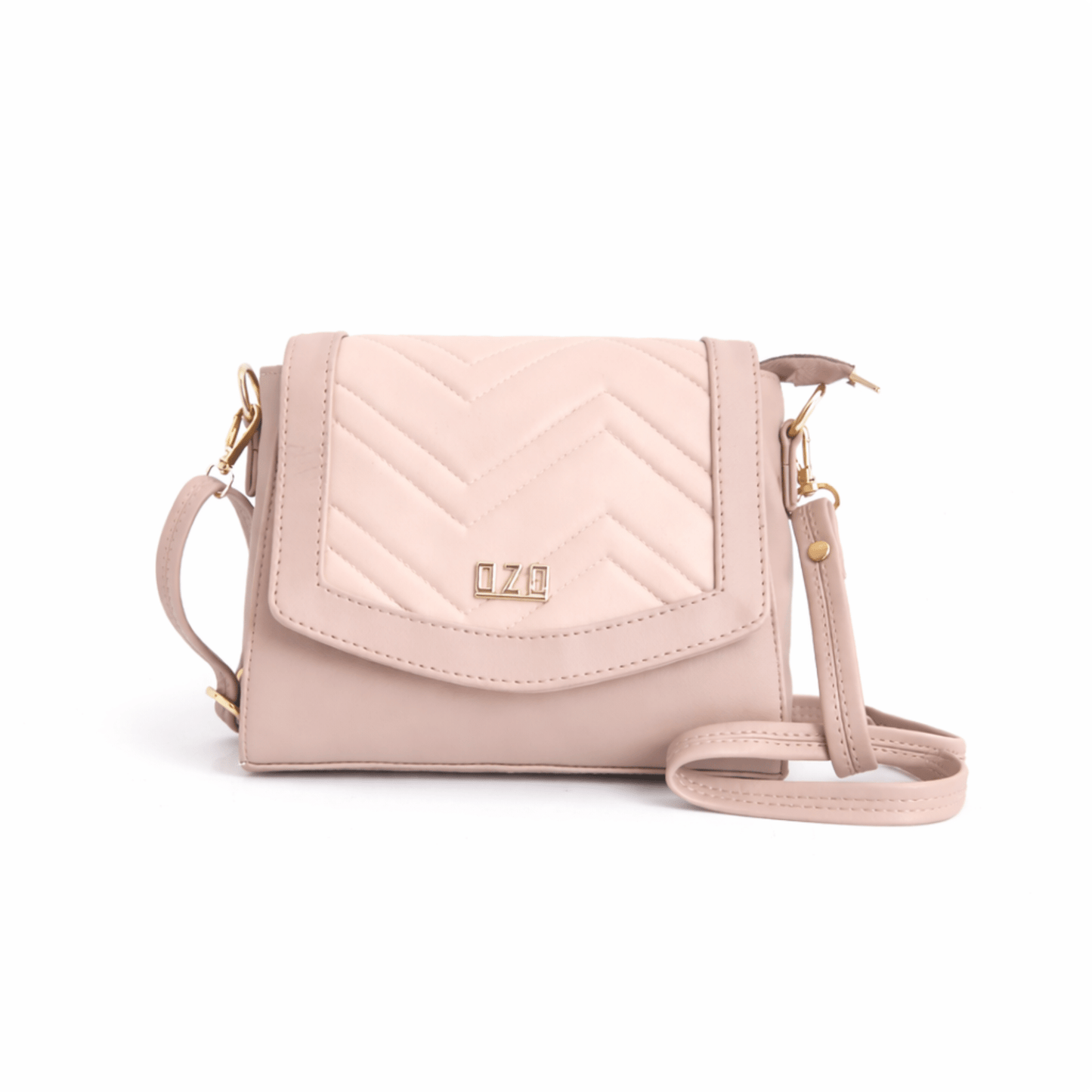 Elegant Vegan Leather Sling Bag for Women with Magnetic Flap & Multiple Zip Pockets | Stylish Everyday Crossbody Bag - OZO Bags