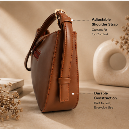 OZO Velora Premium Vegan Leather Sling Bag for Women