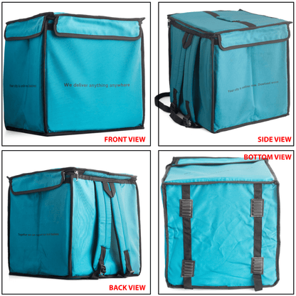 Insulated Delivery Bag with Adjustable Straps, Aluminum Coating & Double Closure System - OZO Bags
