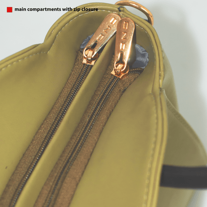 Luxury Women's Designer Handbag – OZO Stylish PU Leather Shoulder Bag with Top Handle & Sling Strap for Office, Casual & Party Use - OZO Bags