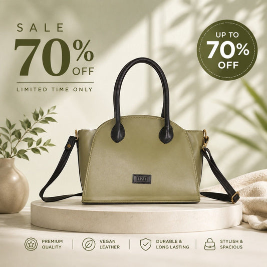 Luxury Women's Designer Handbag – OZO Stylish PU Leather Shoulder Bag with Top Handle & Sling Strap for Office, Casual & Party Use - OZO Bags