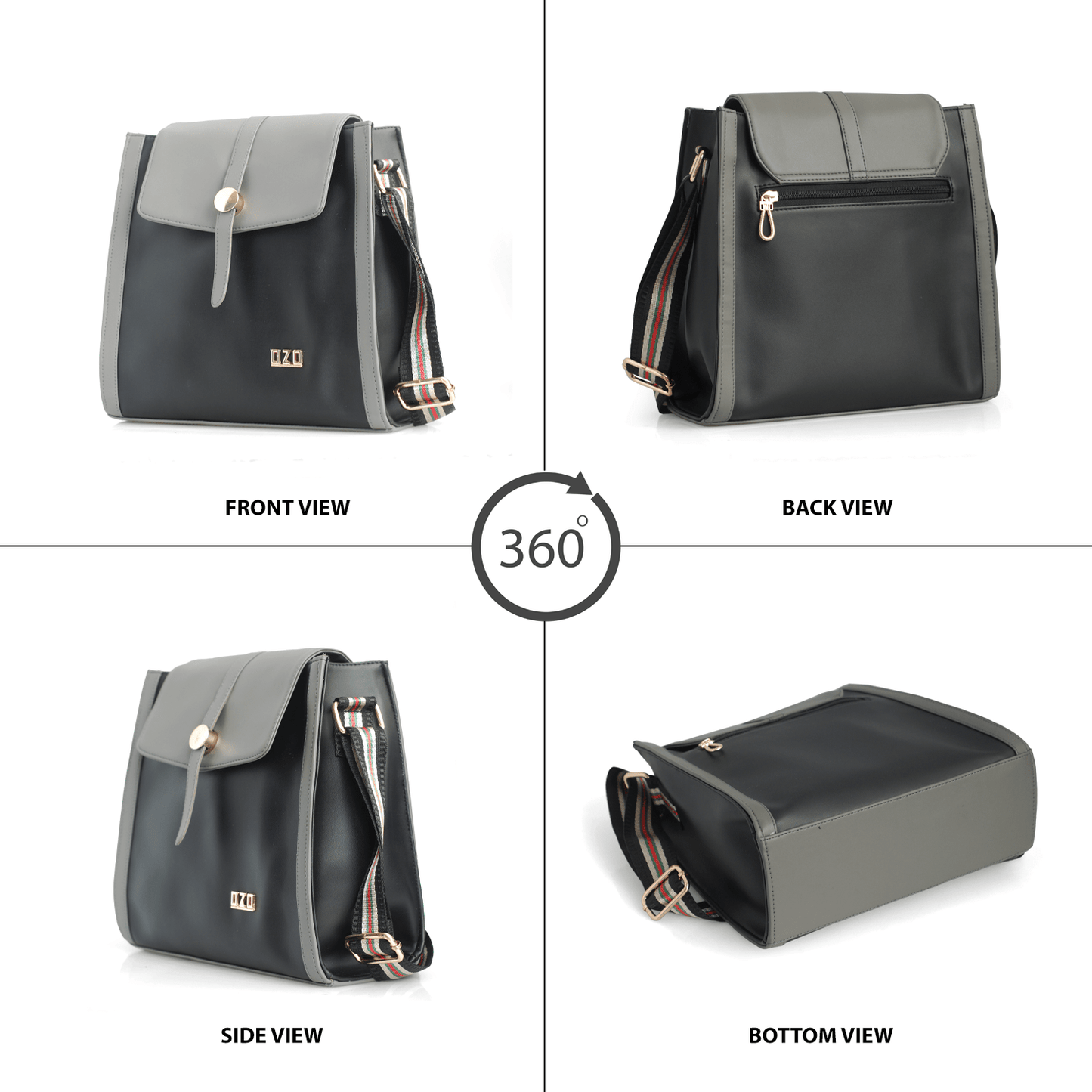 OZO Cross-body Sling Bag | Soft Textured Premium PU Leathered Bag for Ladies and Girls - OZO Bags