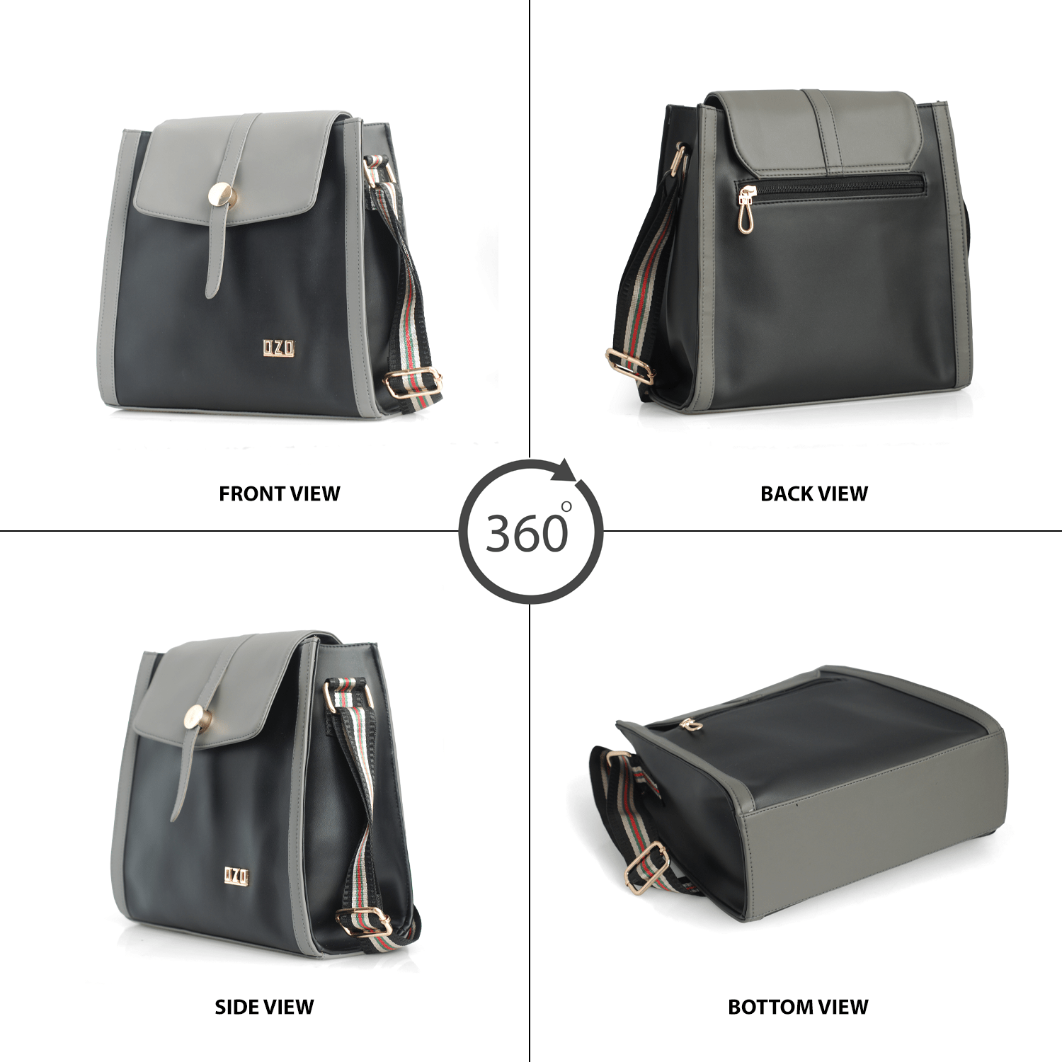 OZO Cross-body Sling Bag | Soft Textured Premium PU Leathered Bag for Ladies and Girls - OZO Bags