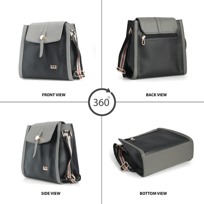 OZO Cross-body Sling Bag | Soft Textured Premium PU Leathered Bag for Ladies and Girls - OZO Bags