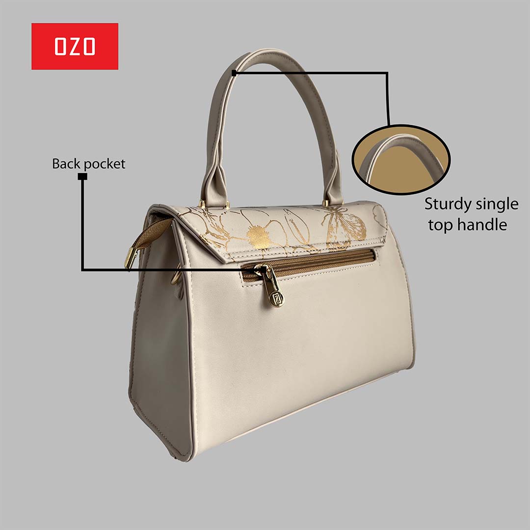 OZO Golden Bloom Vegan Leather Sling Bag - OZO Bags