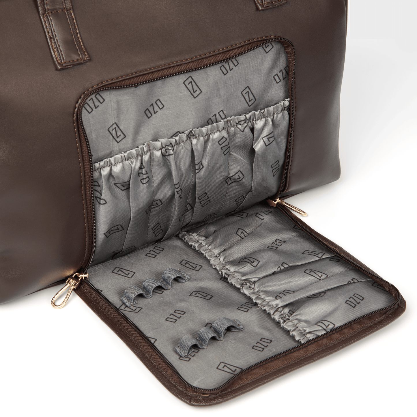 OZO Ladies Fashion Handbag with On-the-Go Makeup Compartment, 15.6 inch Laptop Sleeve and Secure Zipper Pockets - OZO Bags