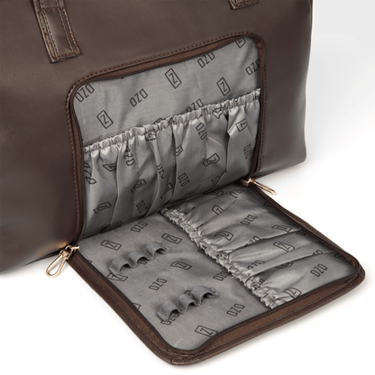 OZO Ladies Fashion Handbag with On-the-Go Makeup Compartment, 15.6 inch Laptop Sleeve and Secure Zipper Pockets - OZO Bags