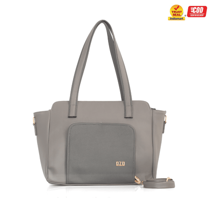 OZO Ladies Fashion Handbag with On-the-Go Makeup Compartment, 15.6 inch Laptop Sleeve and Secure Zipper Pockets - OZO Bags