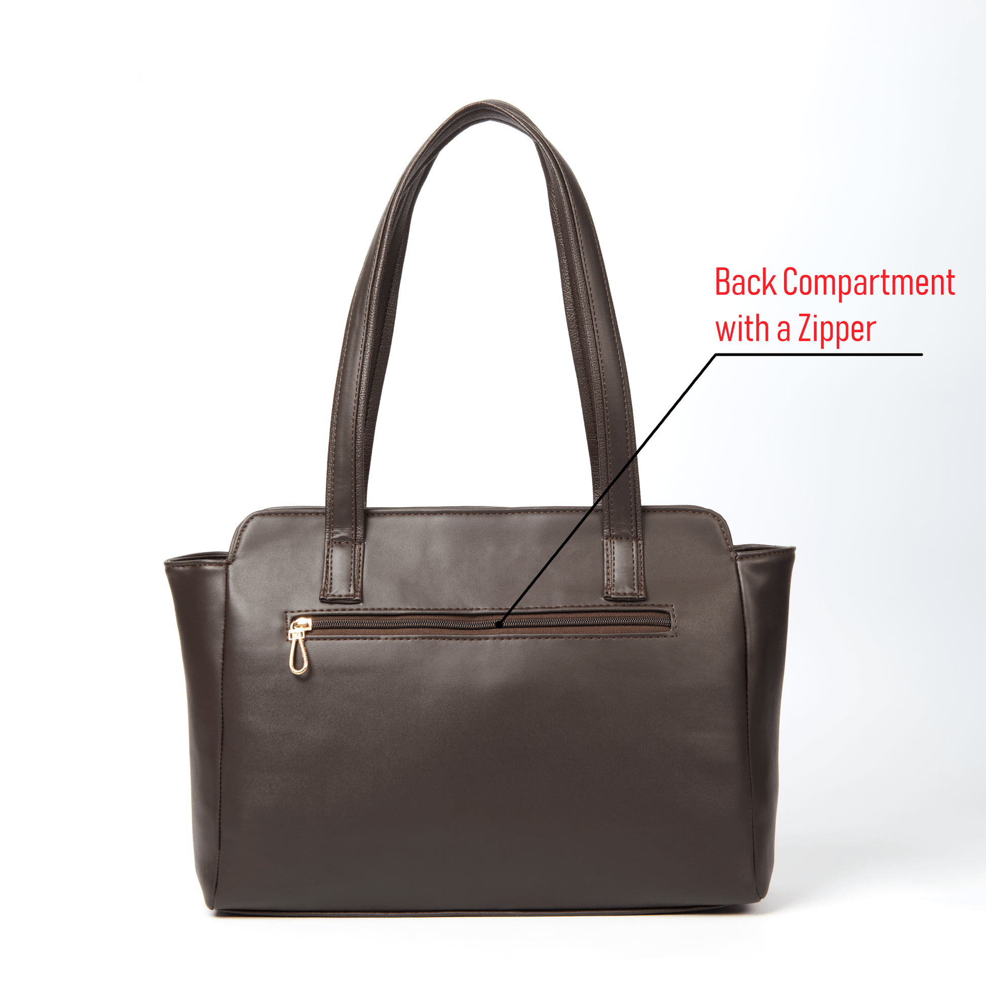 OZO Ladies Fashion Handbag with On-the-Go Makeup Compartment, 15.6 inch Laptop Sleeve and Secure Zipper Pockets - OZO Bags