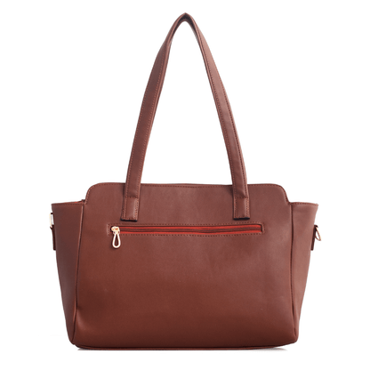 OZO Ladies Fashion Handbag with On-the-Go Makeup Compartment, 15.6 inch Laptop Sleeves and Secure Zipper Pockets - OZO Bags