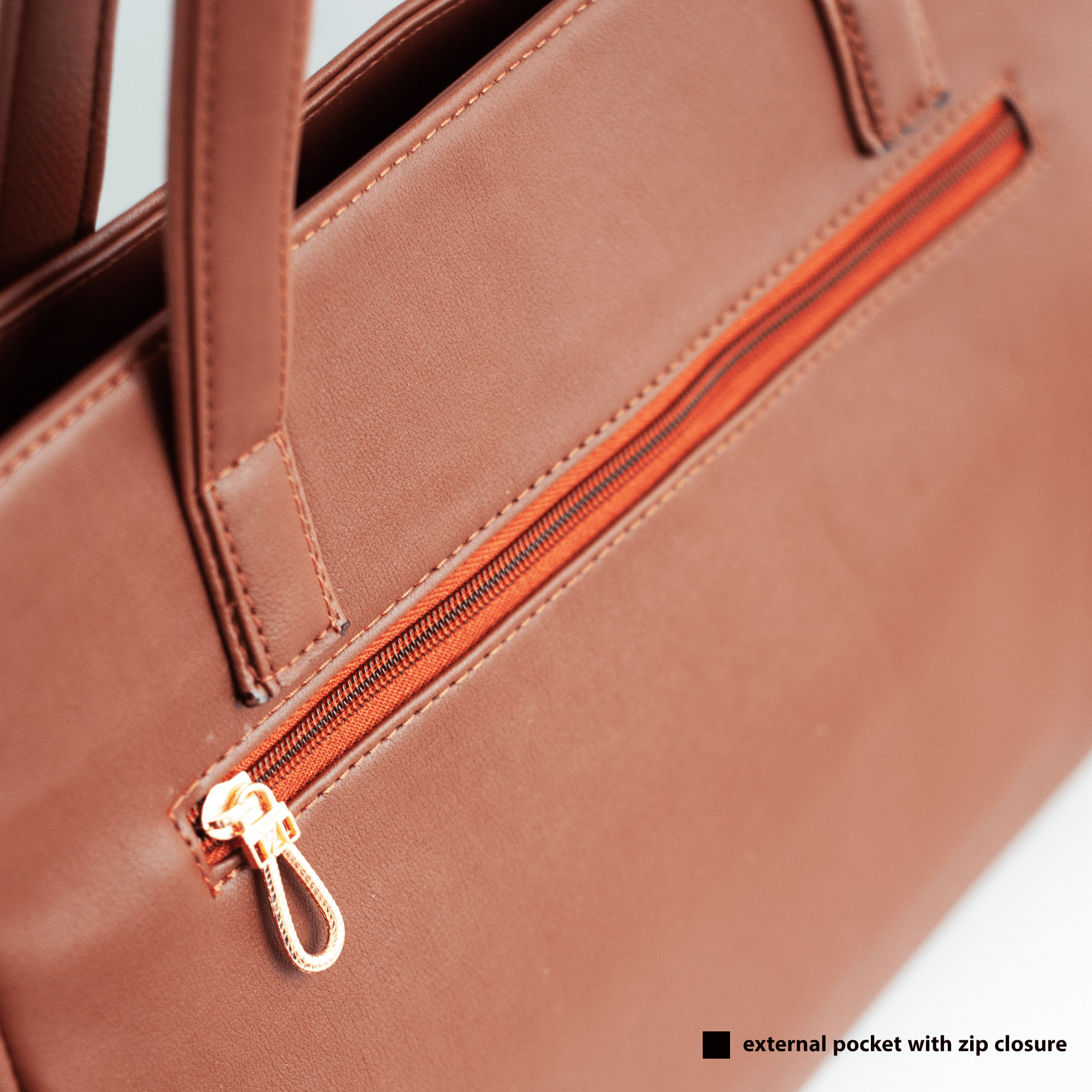 OZO Ladies Fashion Handbag with On-the-Go Makeup Compartment, 15.6 inch Laptop Sleeves and Secure Zipper Pockets - OZO Bags