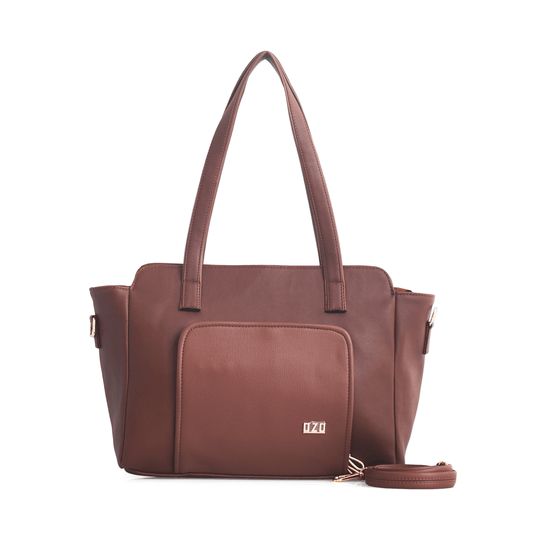 OZO Ladies Fashion Handbag with On-the-Go Makeup Compartment, 15.6 inch Laptop Sleeves and Secure Zipper Pockets - OZO Bags