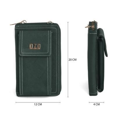 OZO Stylish Sling Bag with Magnetic Latch, Zip Closure & Detachable Strap – Durable & Functional - OZO Bags
