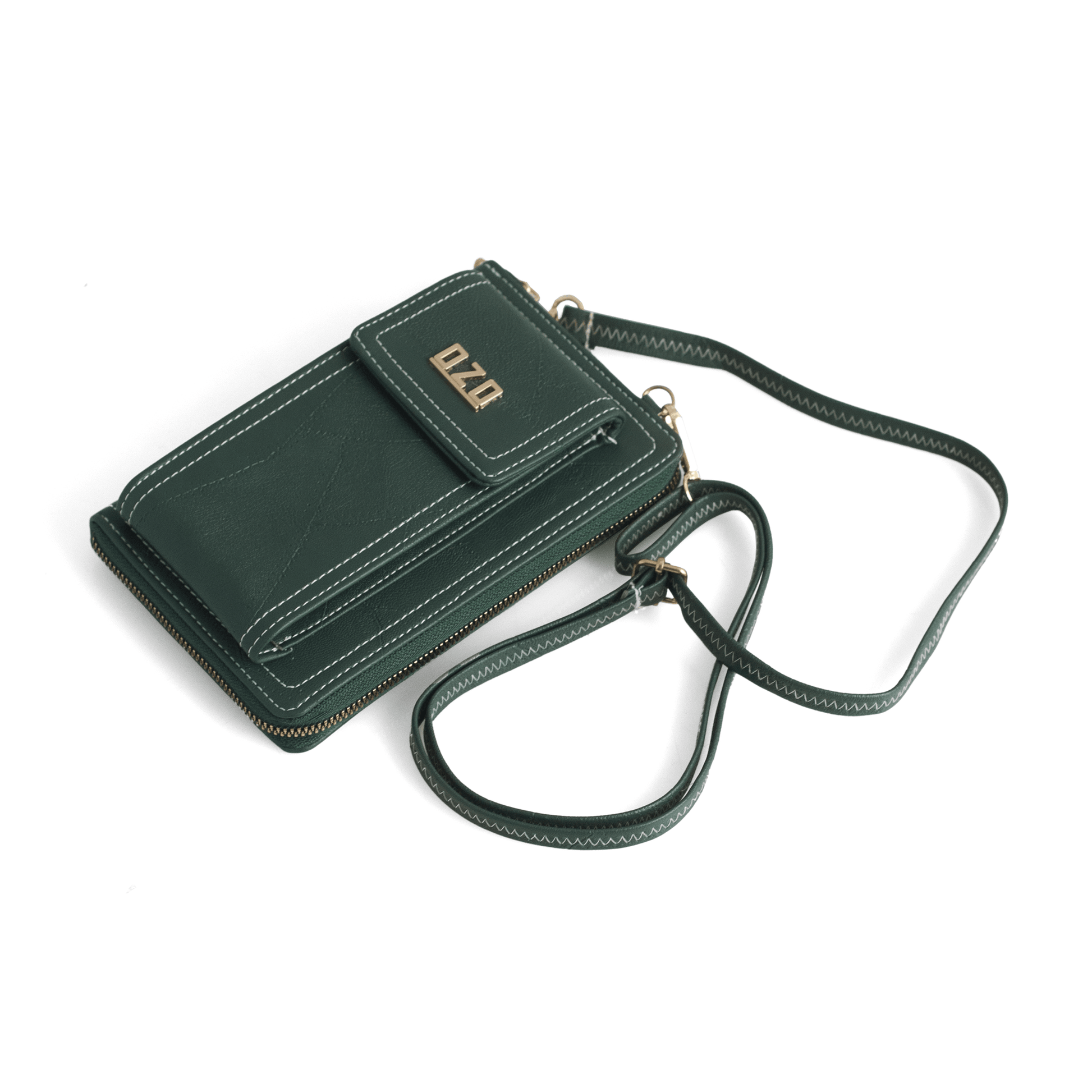 OZO Stylish Sling Bag with Magnetic Latch, Zip Closure & Detachable Strap – Durable & Functional - OZO Bags