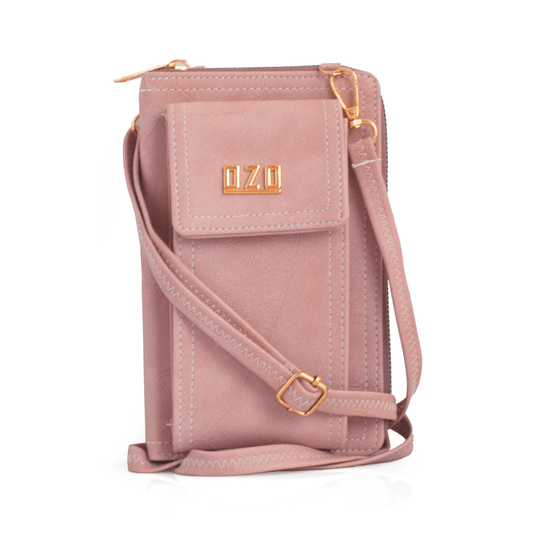 OZO Stylish Sling Bag with Magnetic Latch, Zip Closure & Detachable Strap – Durable & Functional - OZO Bags